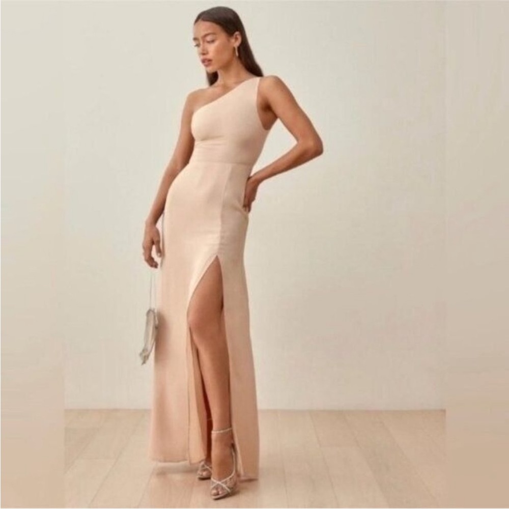 NWT Reformation Evelyn Dress Blush Pink Maxi Dress 6 - Picture 5 of 15